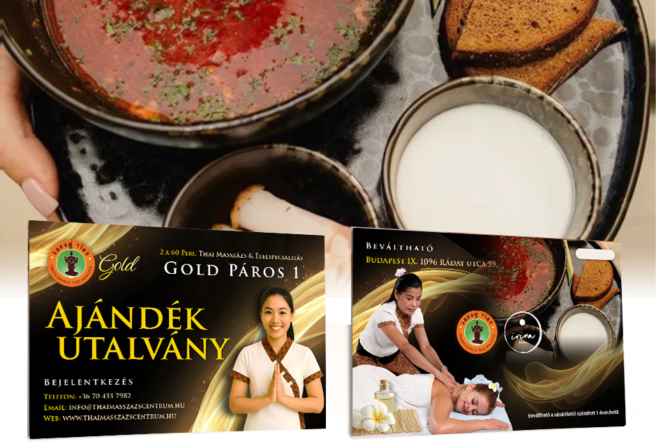Thai masszázs ajándékutalvány